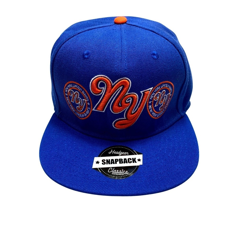 New York Giants Snapback Hat Cap Blue Orange Classics Headgear NY